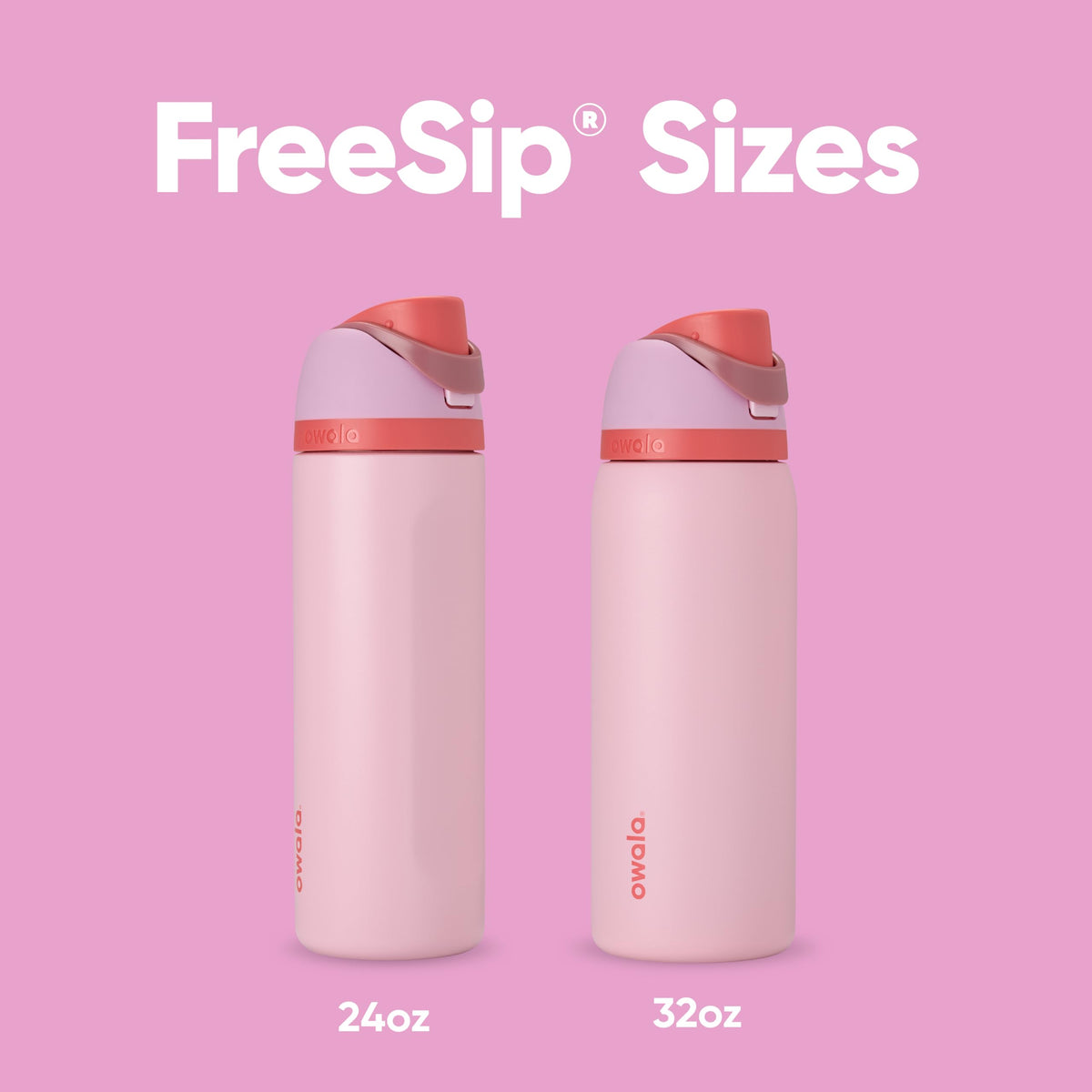 Owala FreeSip 24-ounce insulated bottle keeps drinks cold for hours