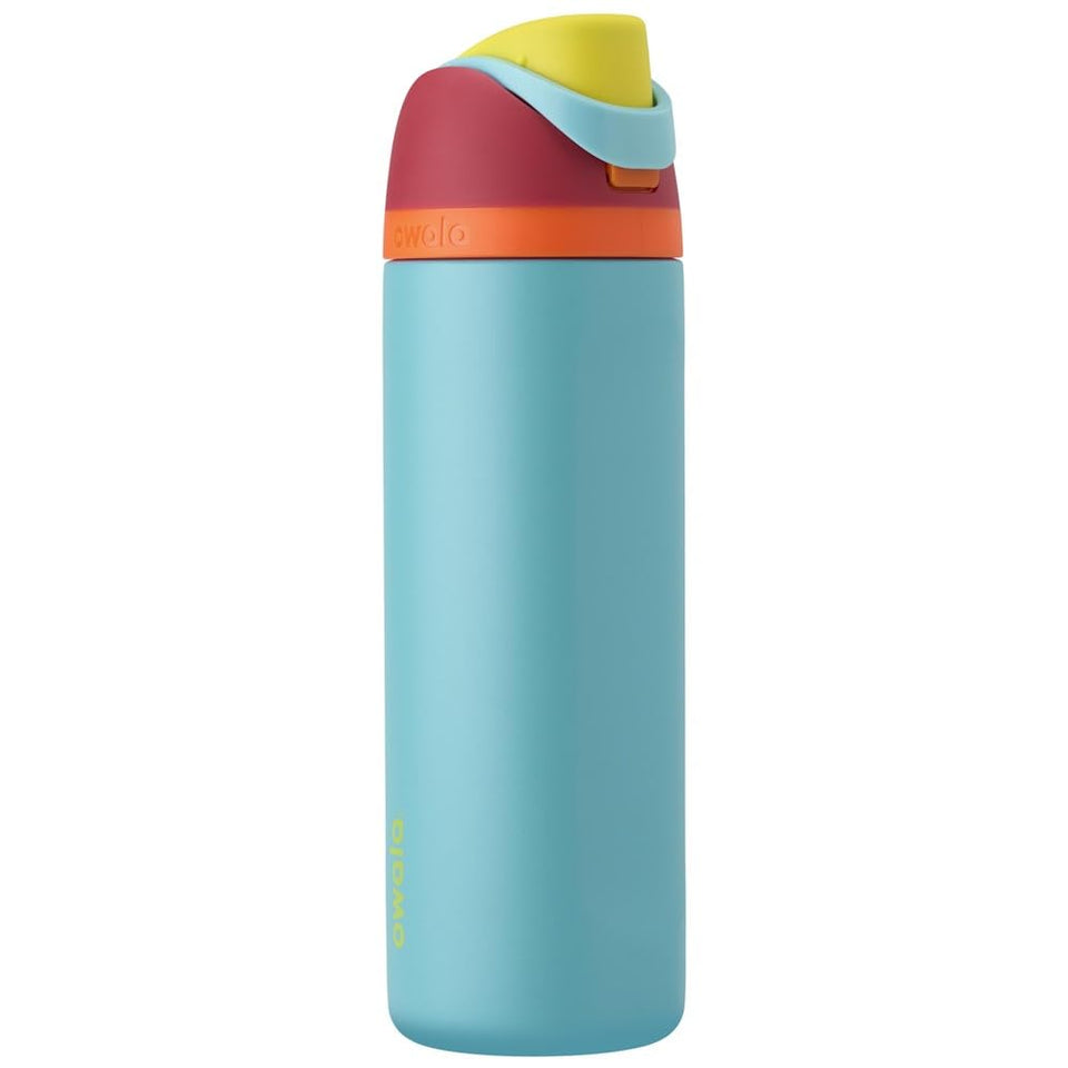 Owala FreeSip 24oz bottle with straw for easy hydration on the go.