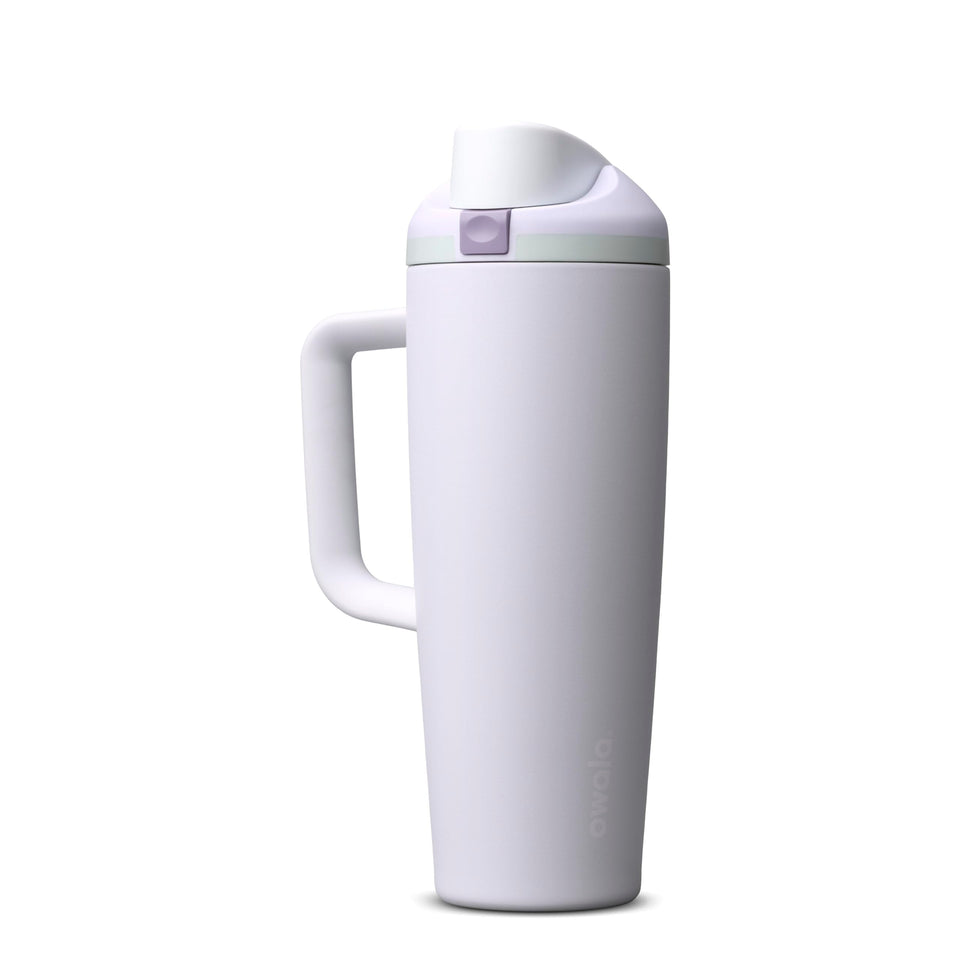 Owala FreeSip 30oz bottle with straw and spout for easy hydration on the go.