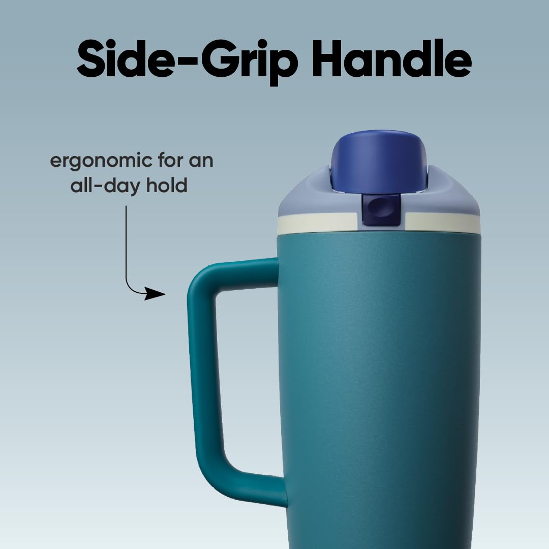 Owala FreeSip 40oz denim bottle built-in straw for sipping on the go