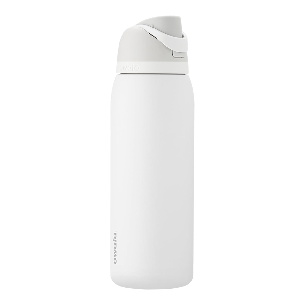 Owala FreeSip 40 oz bottle front view showing bold color and stainless steel