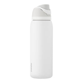 Owala FreeSip 40 oz bottle front view showing bold color and stainless steel