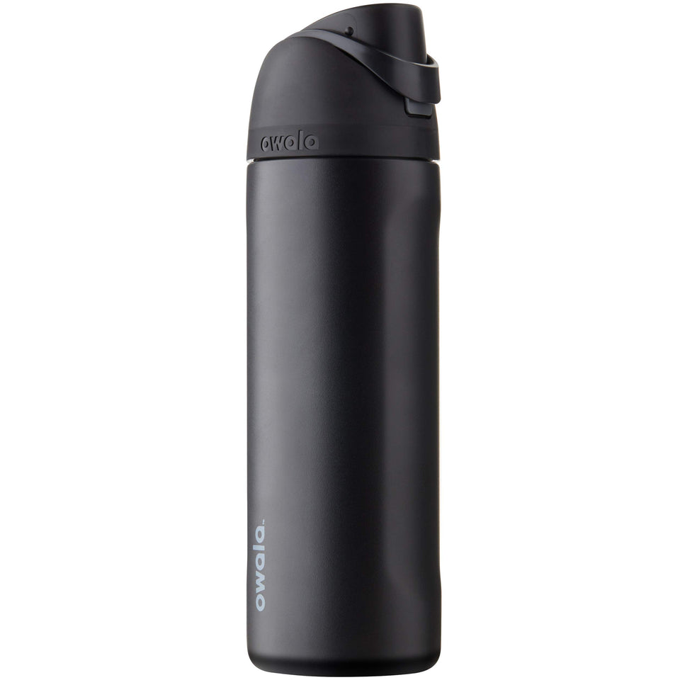 Owala FreeSip bottle front view with built-in straw for easy sipping