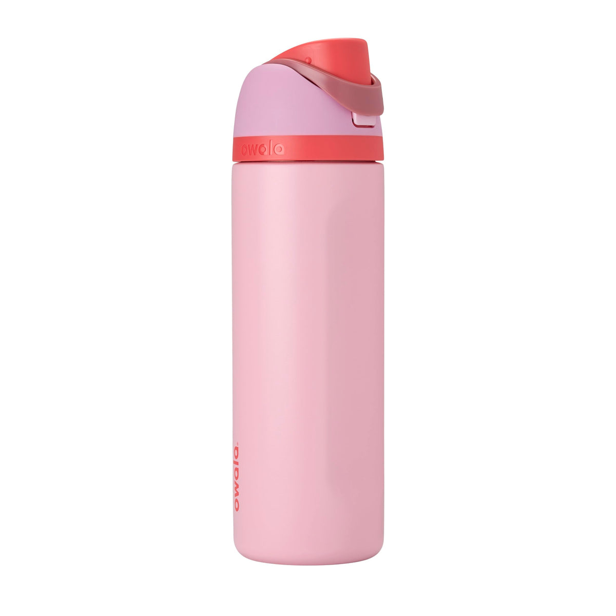 Owala FreeSip bottle with push-button lid and lock for easy one-handed drinking
