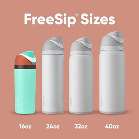 Owala FreeSip carry loop also acts as a lid lock for travel