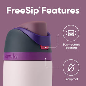 Owala FreeSip double-wall insulation keeps drinks cold for up to 24 hours.