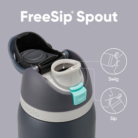 Owala FreeSip double-wall insulation keeps drinks cold longer.