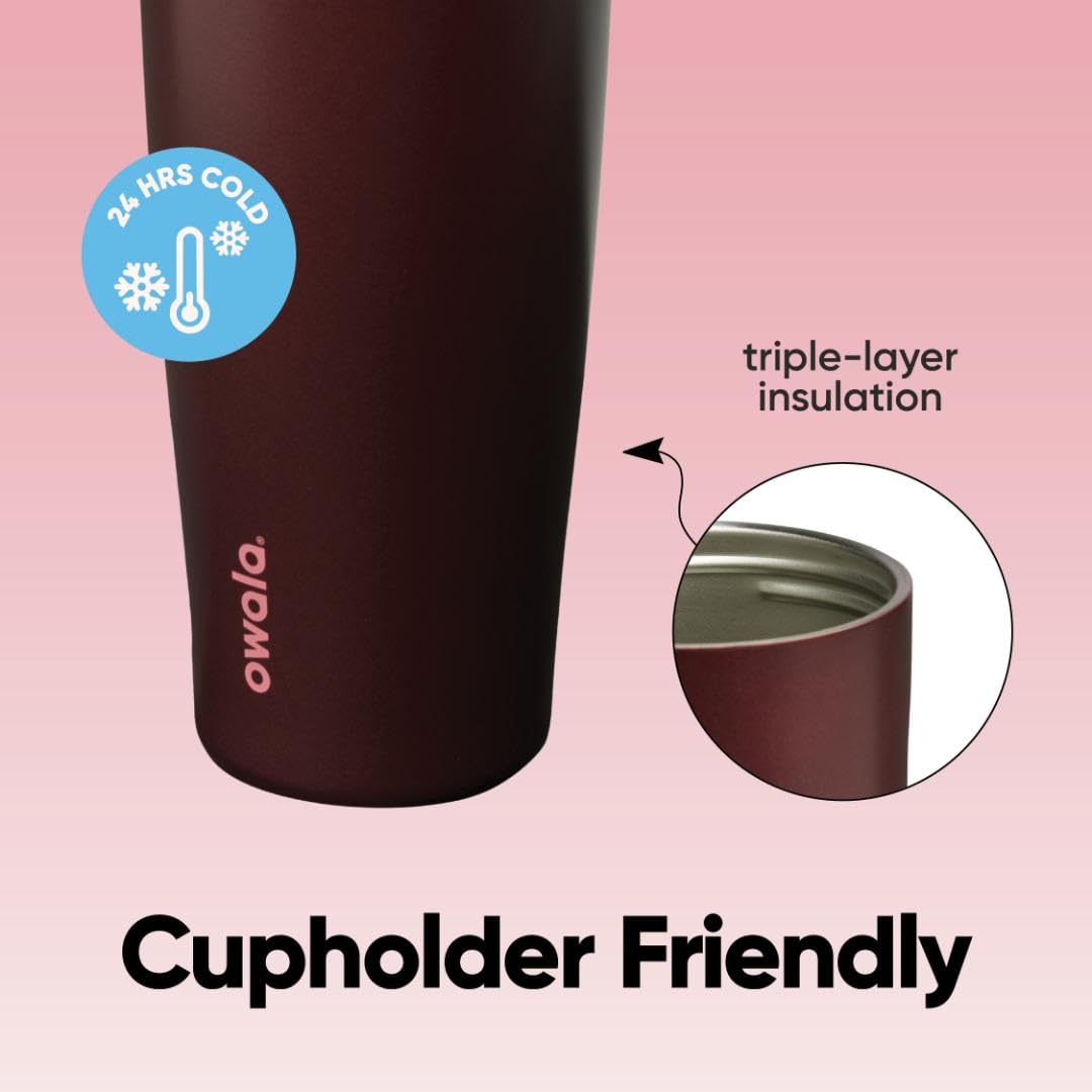 Owala FreeSip Sway bottle with triple-layer insulation keeps drinks cold and allows easy cleaning