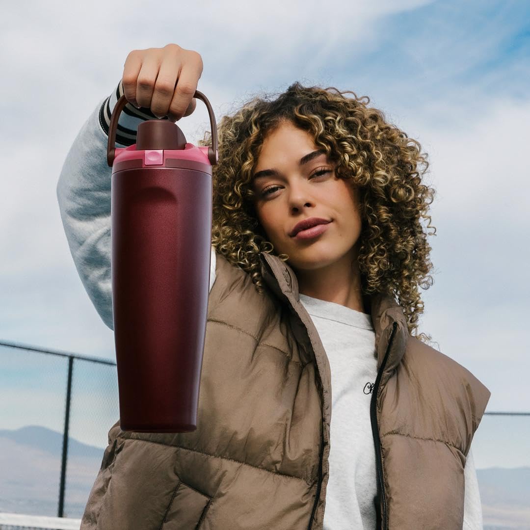Ideal for travel, school, and sports with built-in straw option on Owala FreeSip Sway.