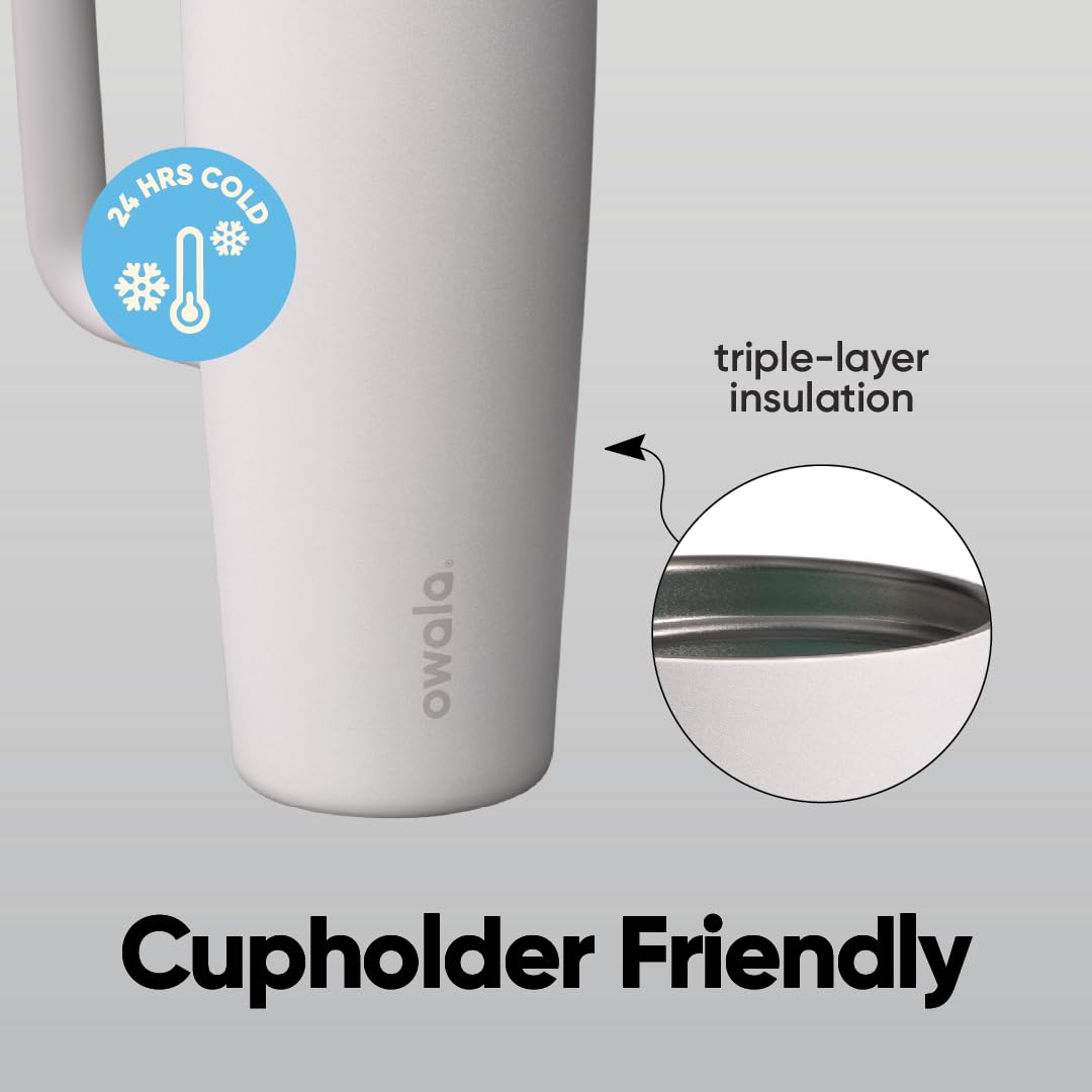 Owala FreeSip insulation keeps drinks cold up to 24 hours