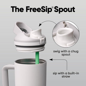 Owala FreeSip side handle for easy carrying and secure grip during travel