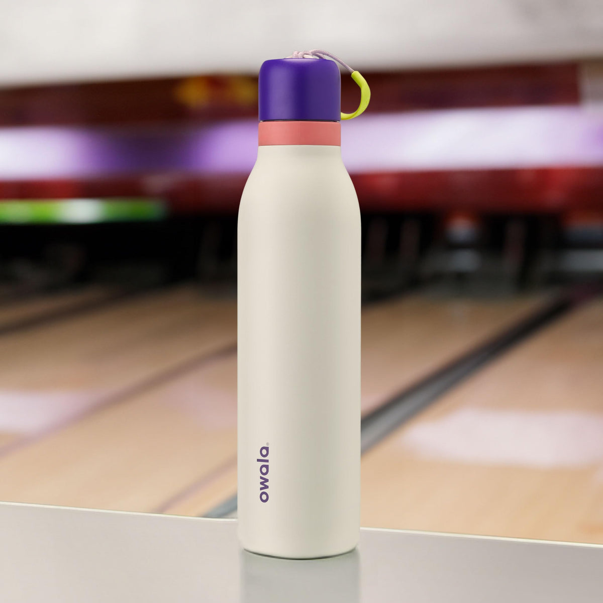 Owala FreeSip Twist 18-ounce capacity bottle ready for daily use.