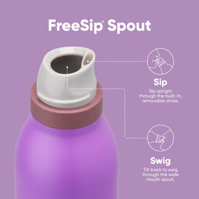 Owala FreeSip Twist bottle features a carry loop for quick transport