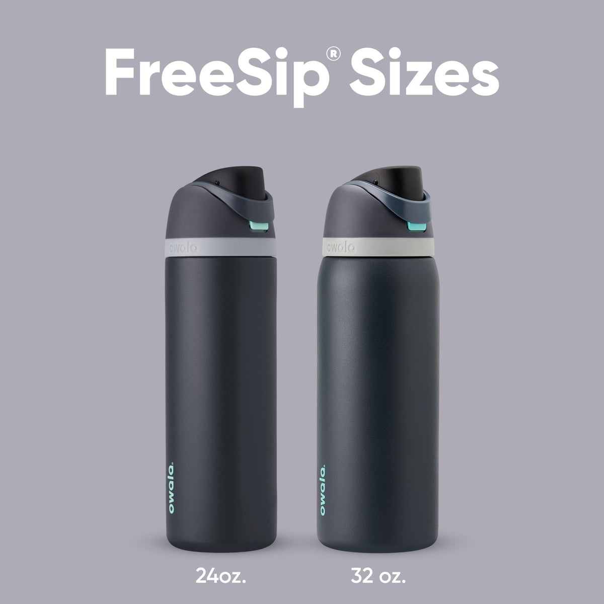 Wide mouth opening on Owala FreeSip for ice and thorough cleaning