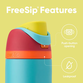 Owala FreeSip wide-mouth opening simplifies cleaning and ice addition.