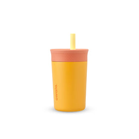 Owala Kids Tumbler 12oz peach-yellow keeps drinks cool during play