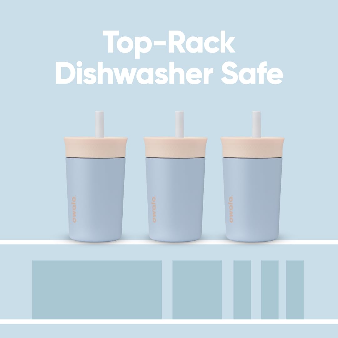 Owala Kids tumbler is dishwasher-safe for quick cleanup after meals.