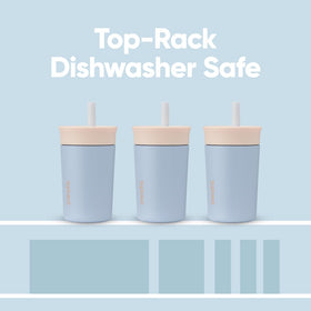 Owala Kids tumbler is dishwasher-safe for quick cleanup after meals.