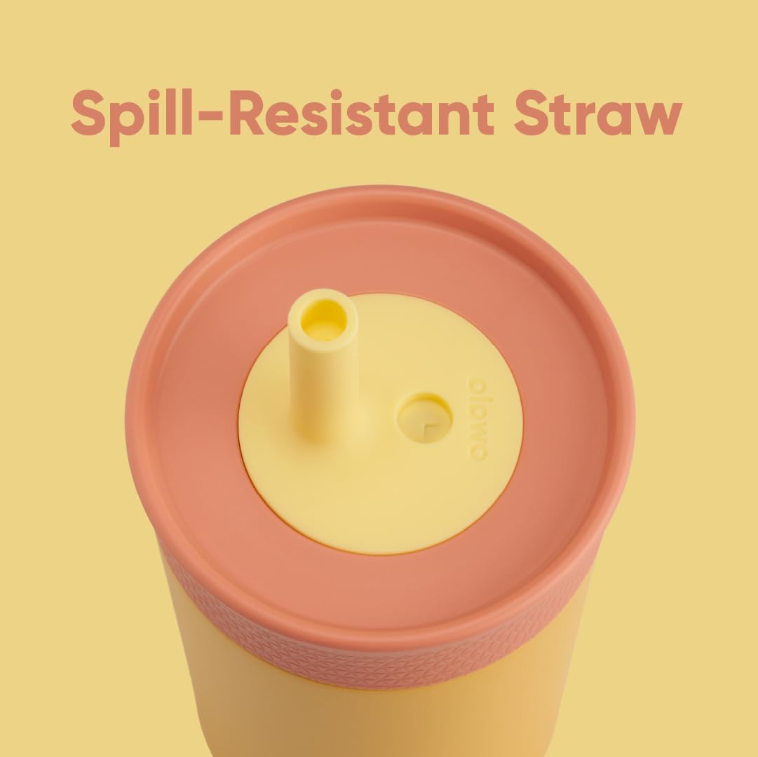 Owala Kids Tumbler insulated stainless steel keeps drinks cool.