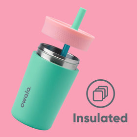 Owala Kids Tumbler removable silicone straw makes thorough cleaning simple
