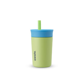 Owala Kids Tumbler with spill-resistant lid reduces mess during meals and travel.