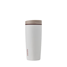 Owala SmoothSip Slider bottle closeup with leakproof lid for travel.
