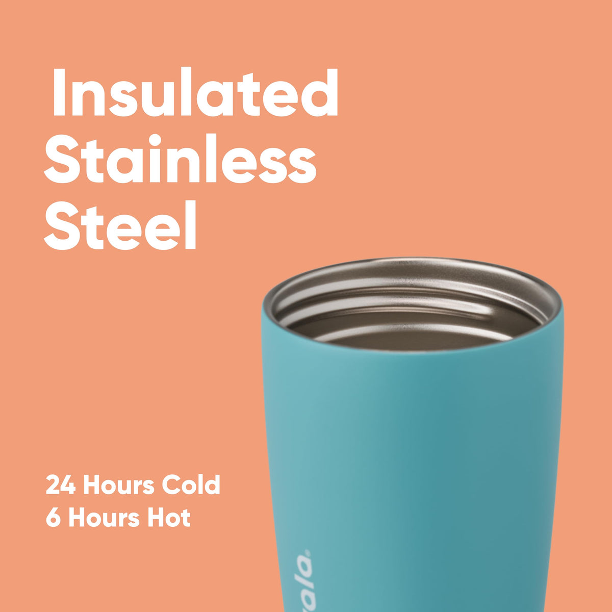 Owala SmoothSip Slider in-hand design for comfortable daily use.