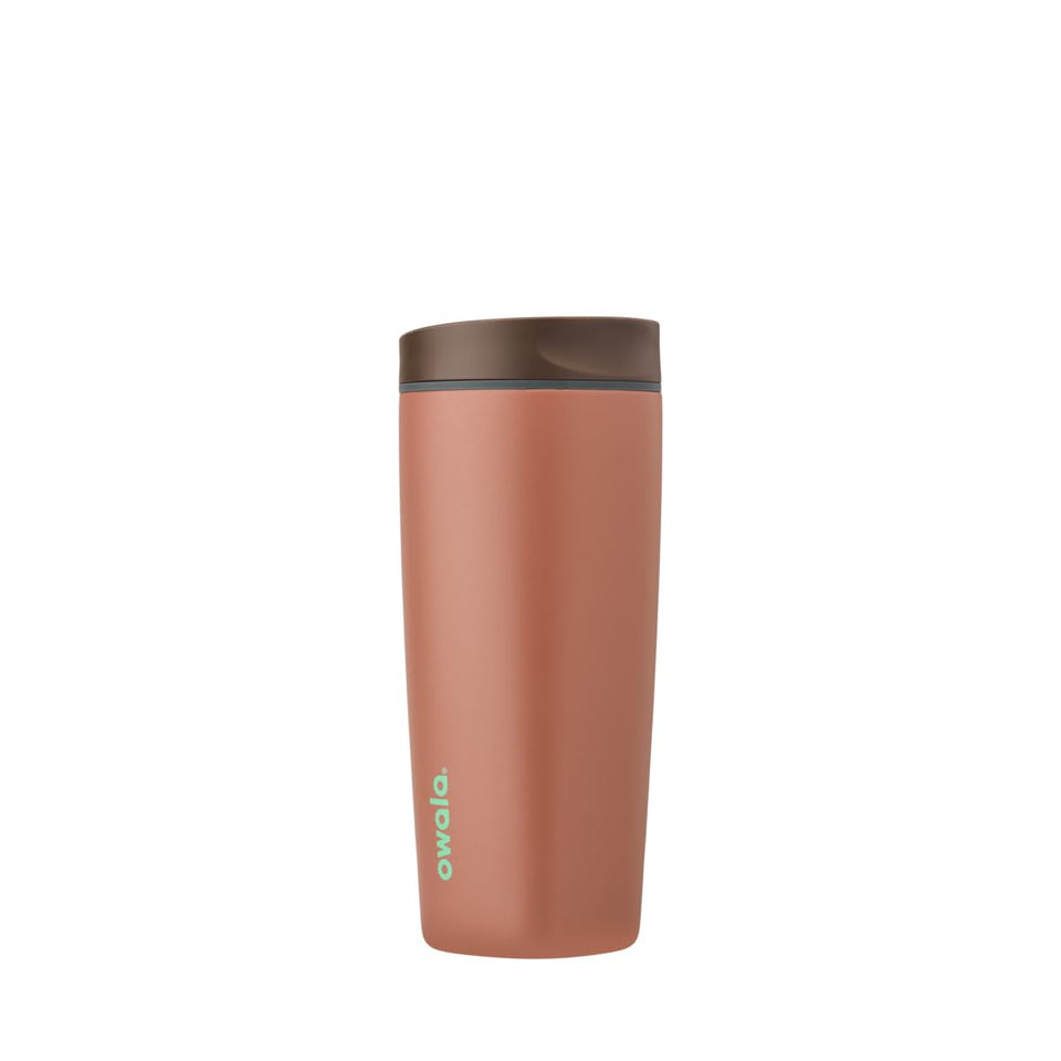Owala SmoothSip Slider leak-proof lid ensures mess-free travel and on-the-go sipping.