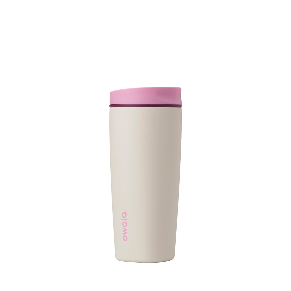 Owala SmoothSip Slider 20oz with leakproof lid for mess-free transport.