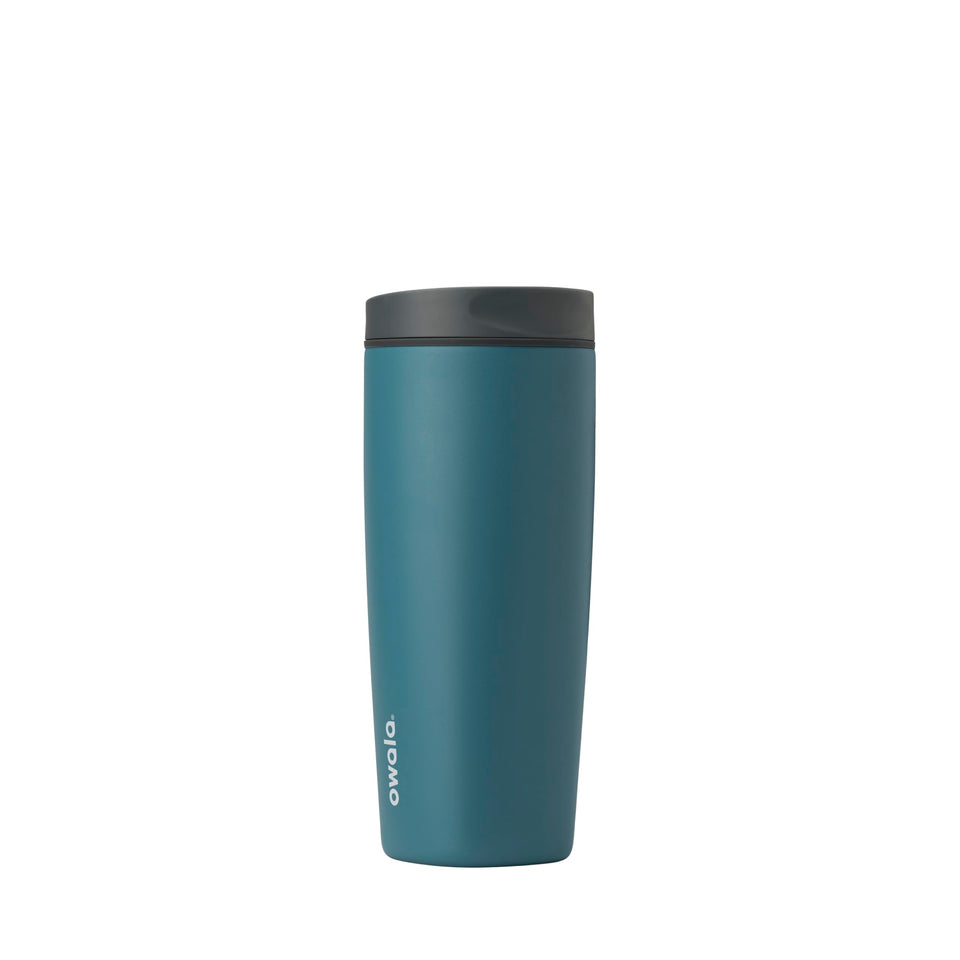Owala SmoothSip Slider leakproof lid keeps drinks secure on the go.