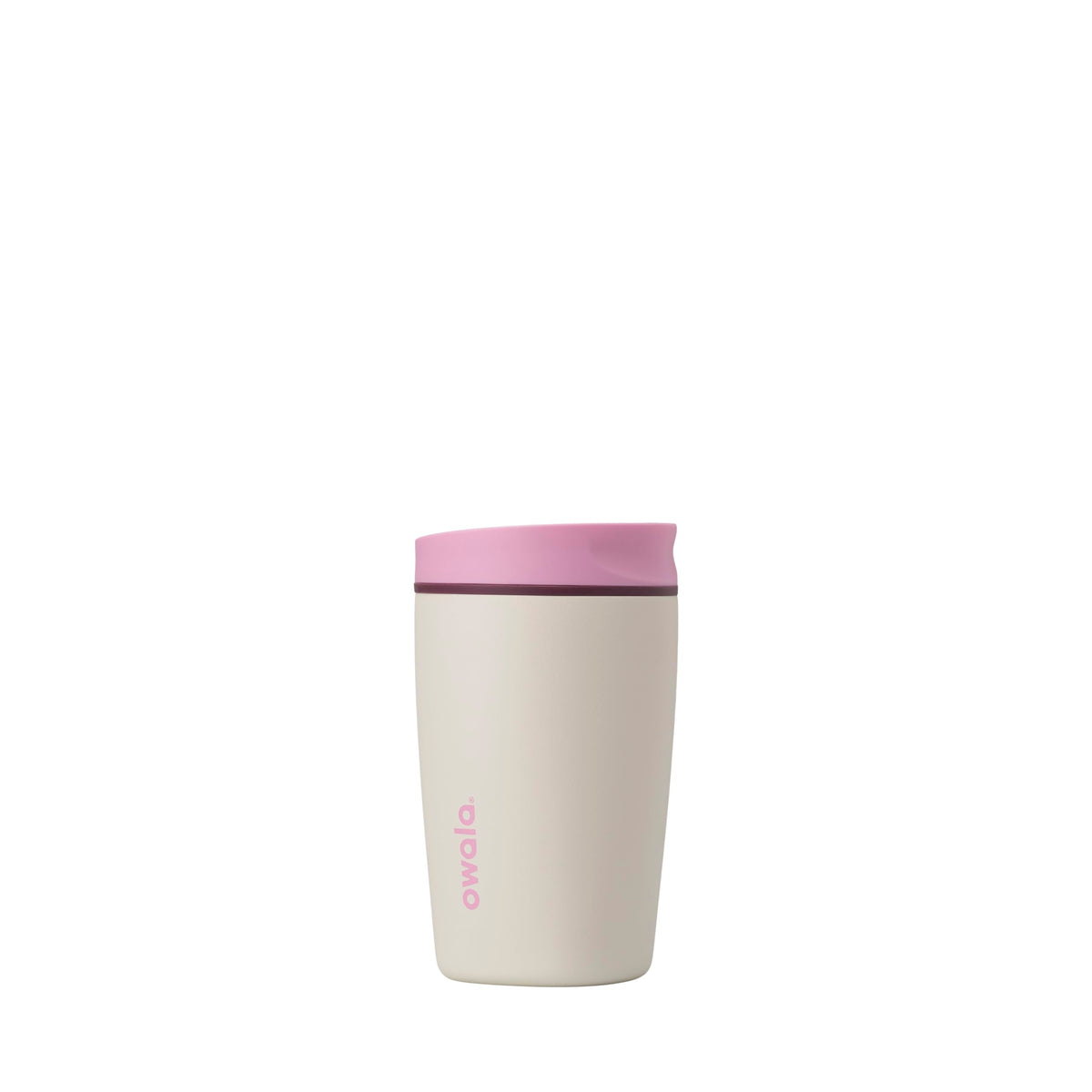 Owala SmoothSip Slider with leakproof lid prevents spills during travel.