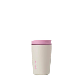 Owala SmoothSip Slider with leakproof lid prevents spills during travel.