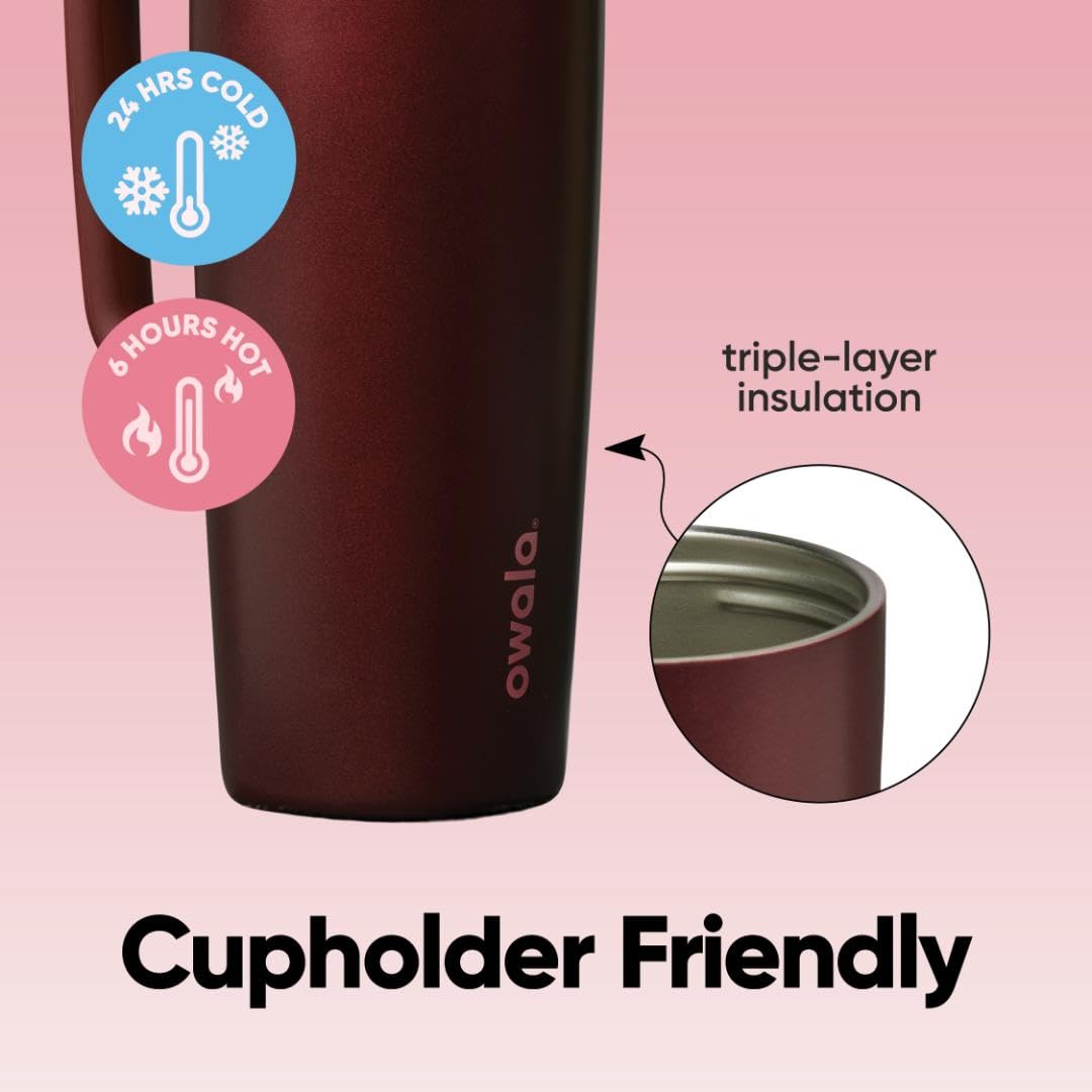 Owala SmoothSip Slider smooth sip spout for easy drinking.