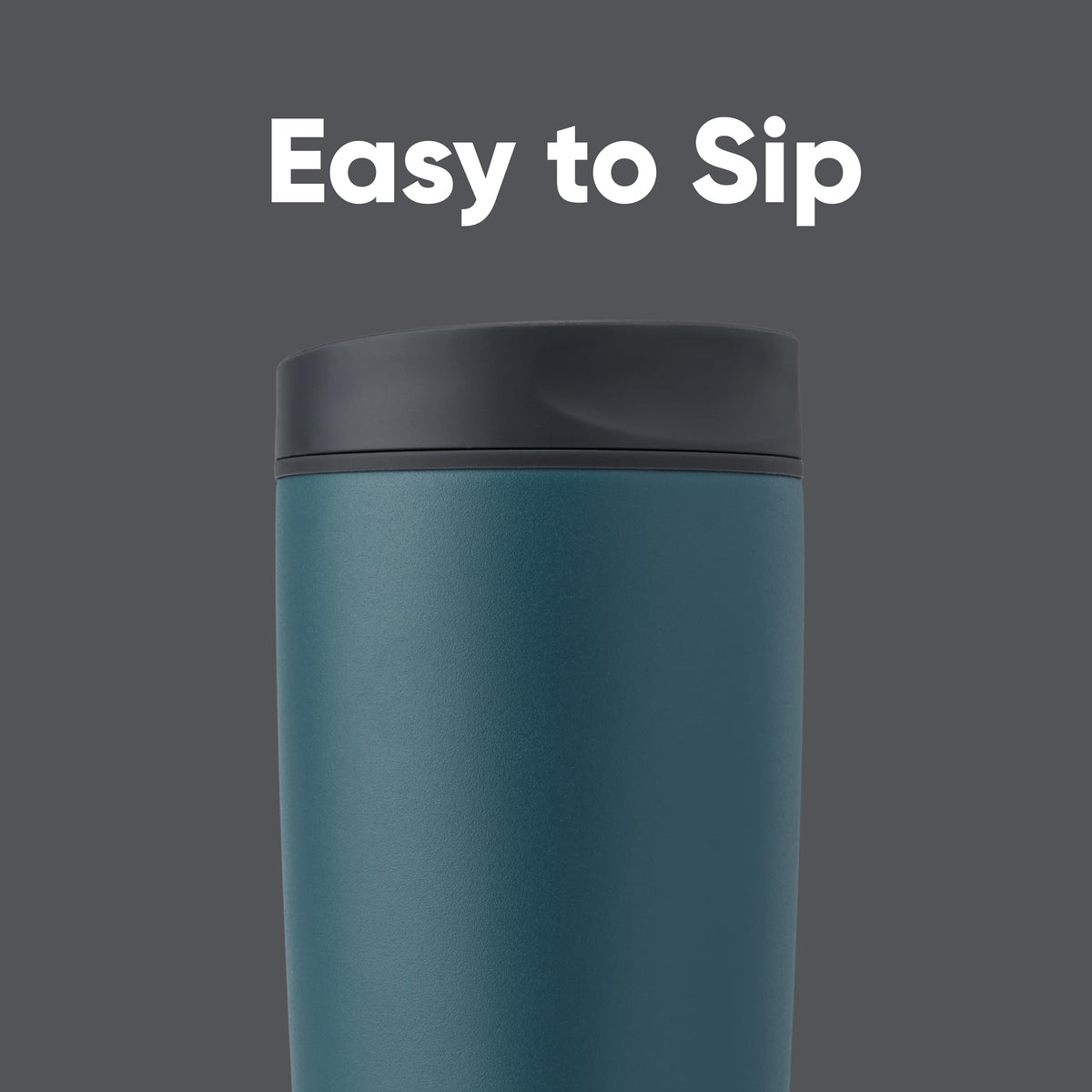 Owala SmoothSip Slider spout delivers a comfortable sip with every use.
