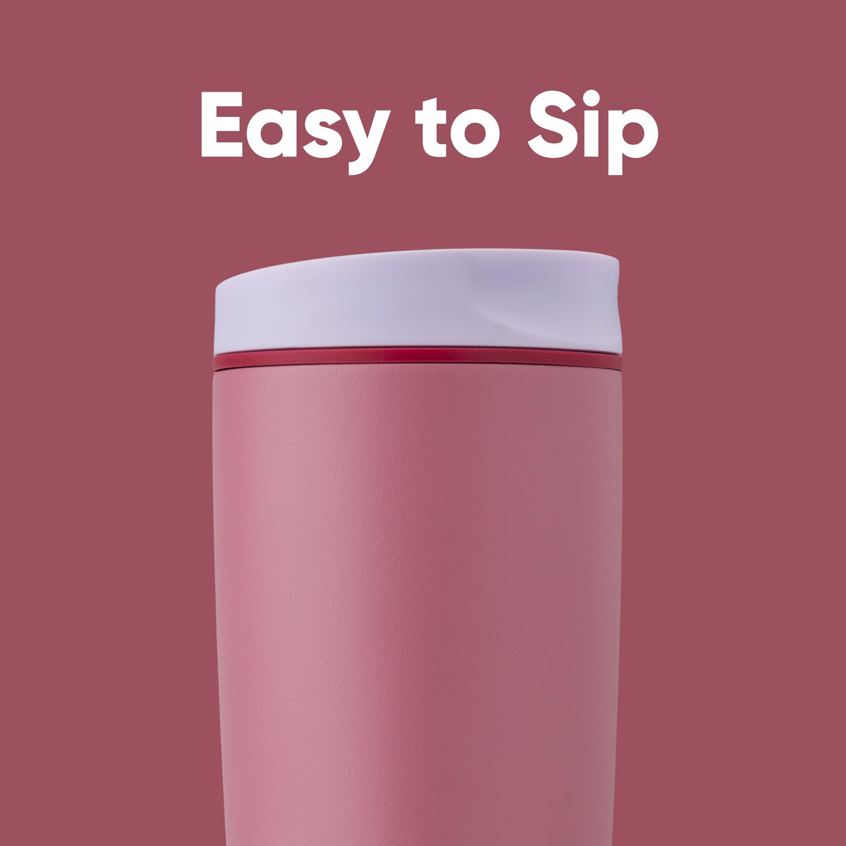 Owala SmoothSip Slider spout enables comfortable, splash-free sips.
