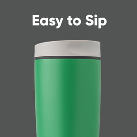 Owala SmoothSip Slider spout delivers an ultra-comfortable sip during commutes.