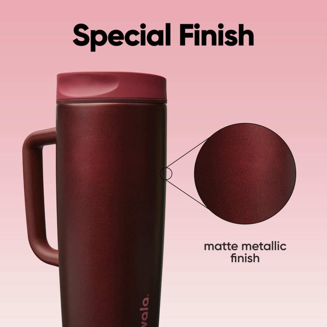 Owala SmoothSip Slider triple-layer insulation keeps beverages hot or cold longer.