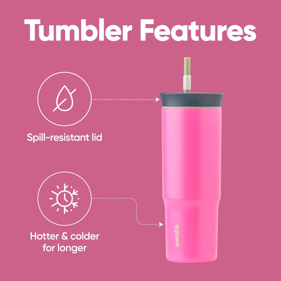 Owala stainless steel double-wall insulation maintains beverages' temperature