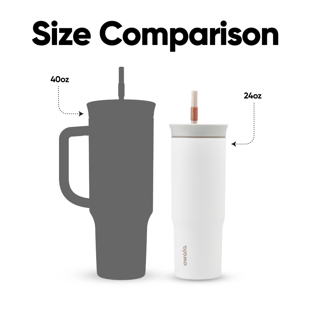 Owala durable stainless steel travel tumbler suitable for commutes and workouts