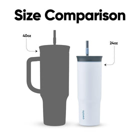 Owala The Great Blue dishwasher-safe lid ensures easy cleanup
