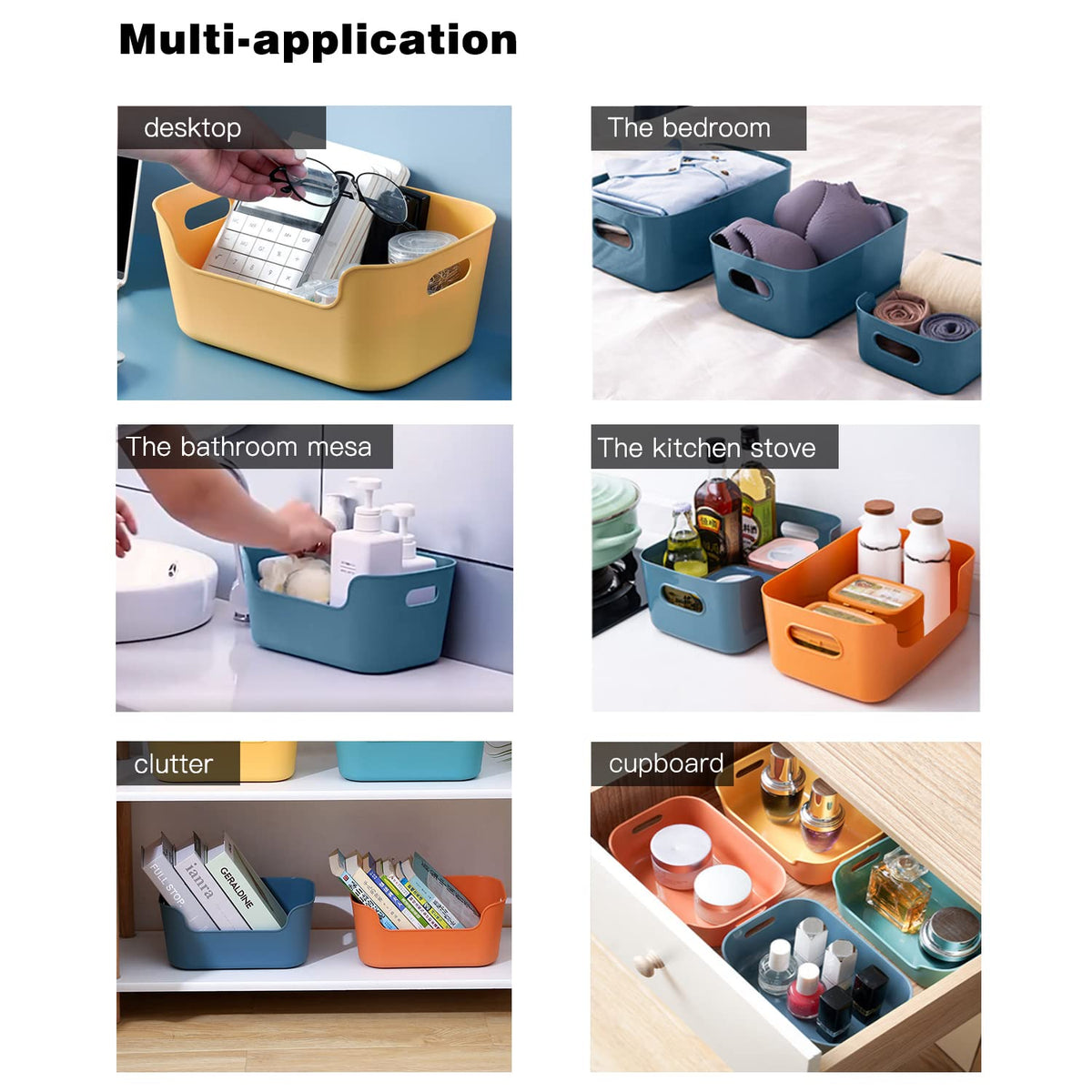 OWill multi purpose storage bins suitable for office toys and supplies