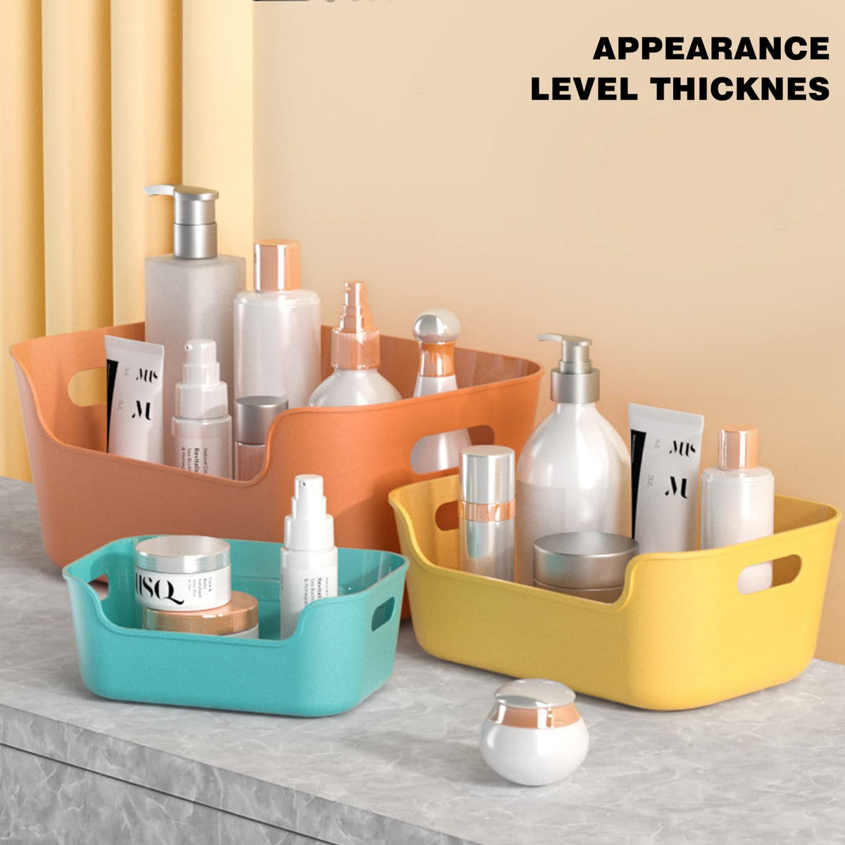 OWill storage bins with side handles for easy transport