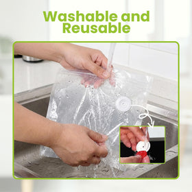 OWKAR transparent liquid tank catches excess moisture during sealing of wet foods