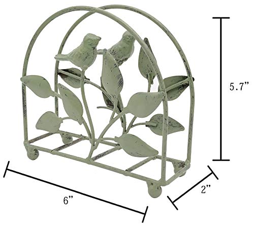 Owlgift dimensions 6W x 5.7H x 2D napkin holder fits compact spaces.