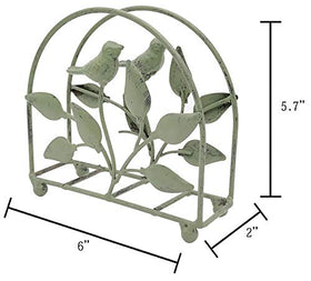Owlgift dimensions 6W x 5.7H x 2D napkin holder fits compact spaces.