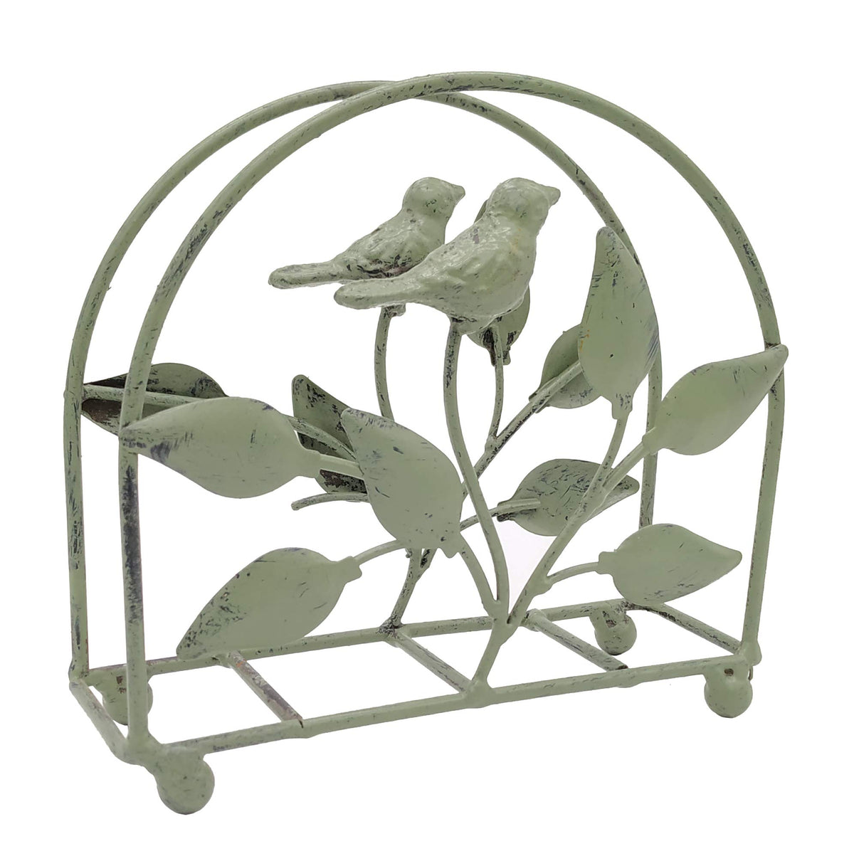 Owlgift tree-leaf design napkin holder adds nature-inspired charm to tables.