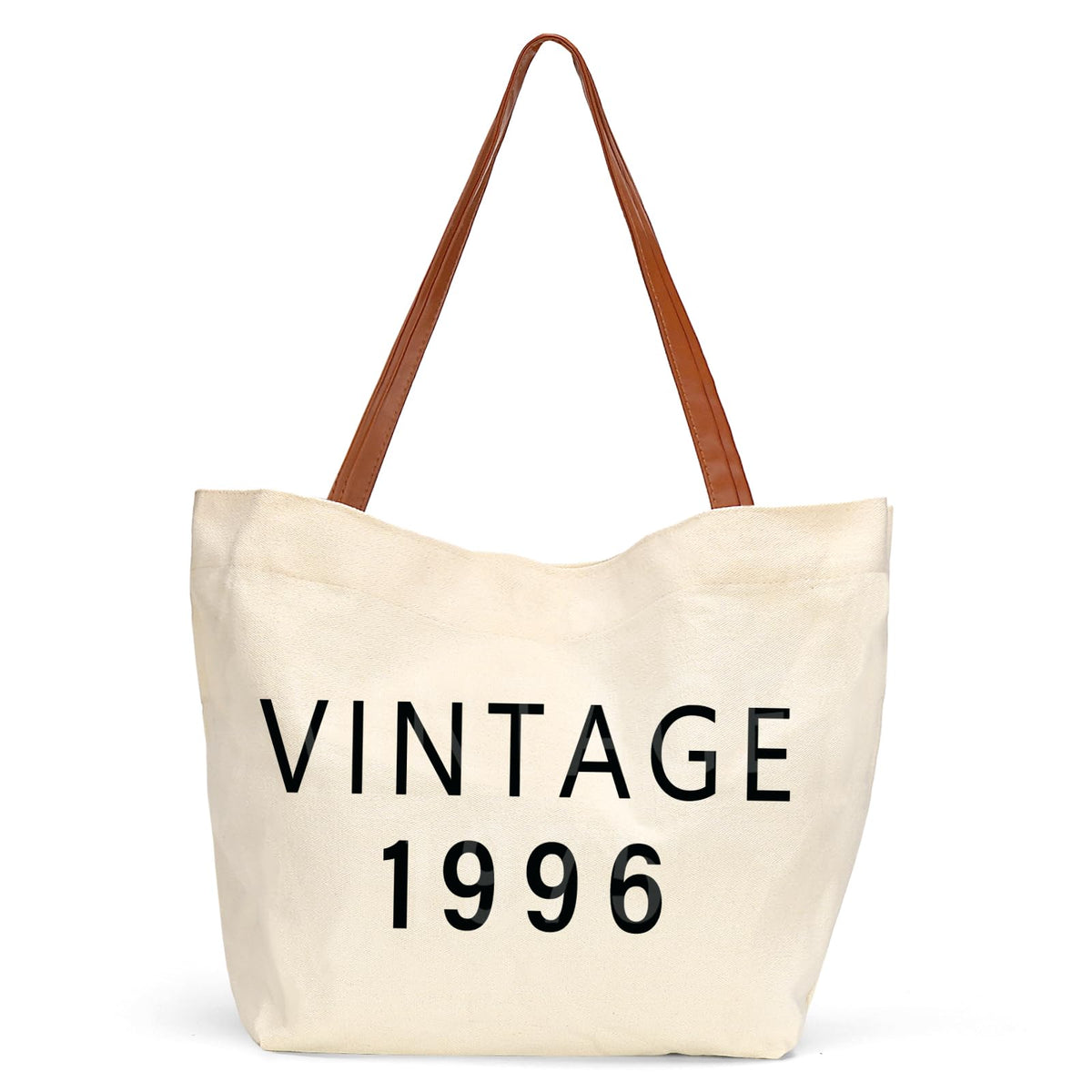 OWSUMER Vintage 1996 tote bag front view for stylish 30th birthday gifting