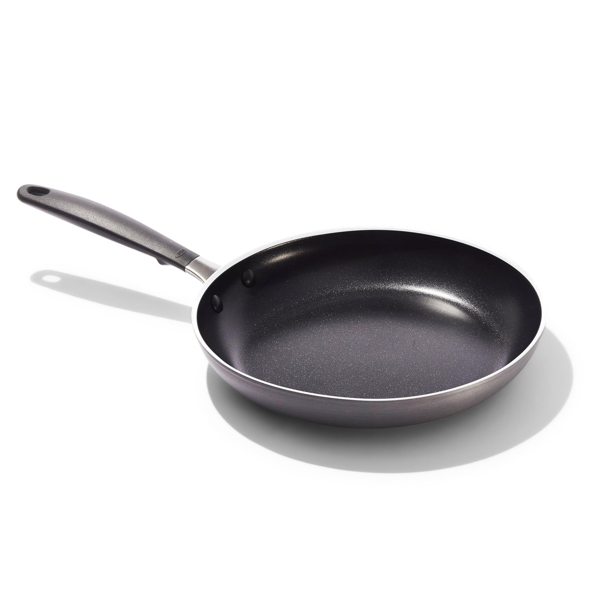 OXO 10-inch non-stick frying pan with comfort grip handle for easy everyday cooking.
