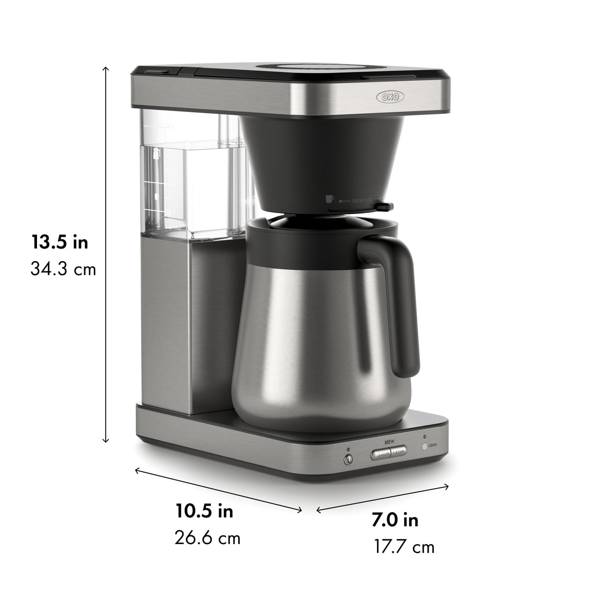 Automatic cleaning mode keeps the machine fresh and ready.