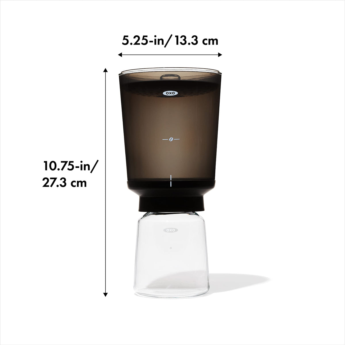 Brewer and carafe nest for tidy storage.
